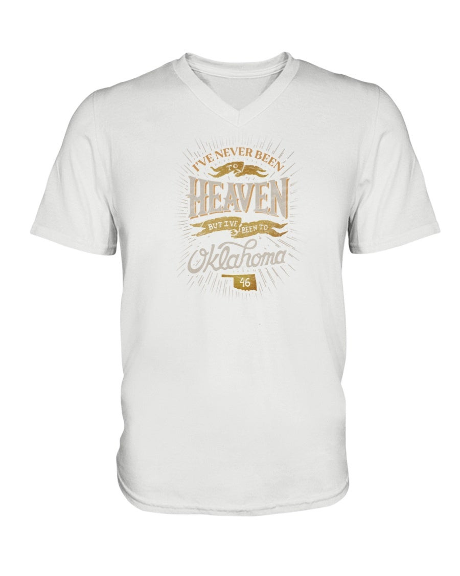 I Ve Never Been To Heaven Shirt Design By Weareambition Ladies Fan Favorite V Neck Tee 071421