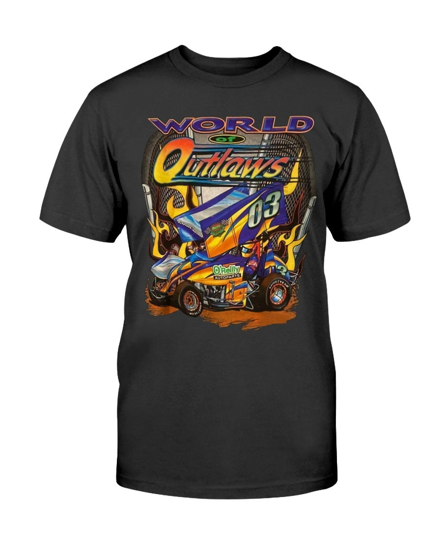 Vintage Y2K World Of Outlaws Sprint Car Racing T Shirt 070721