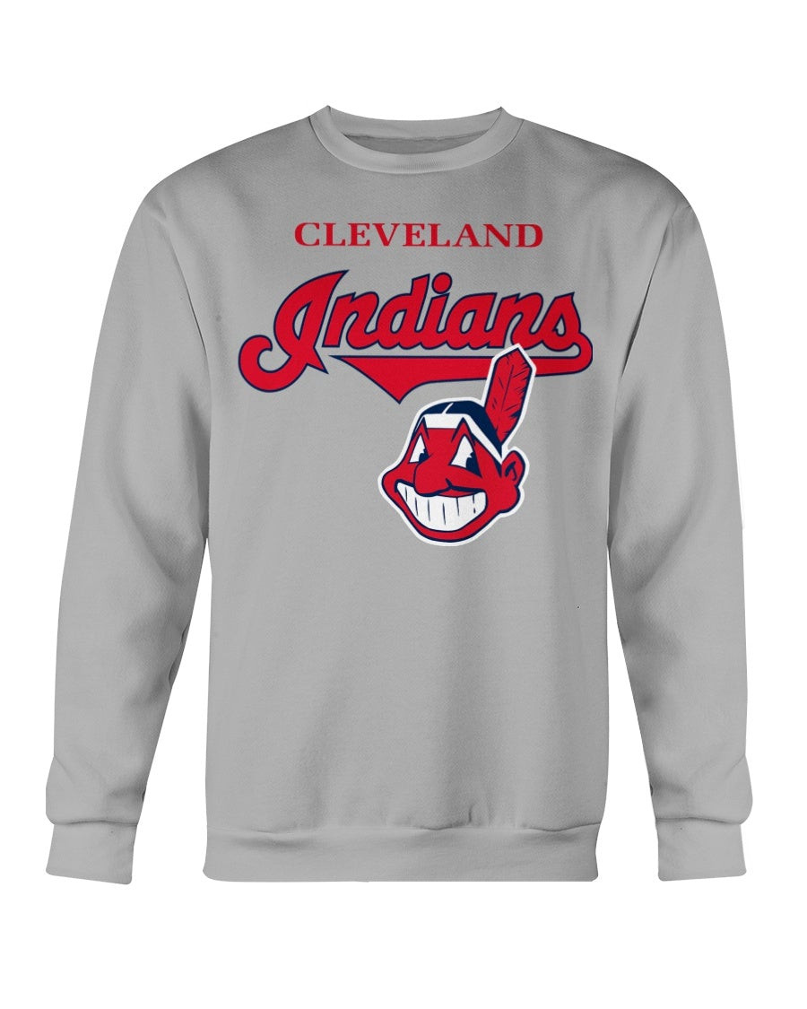 90S Cleveland Indians Logo Mlb Baseball Sweatshirt 072421