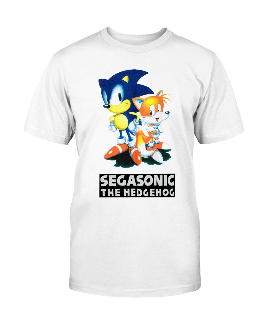 Segasonic The Hedgehog Tshirt Large Vintage 90S Sega Arcade Game Cartoon Sonic And Ray T Shirt 070621