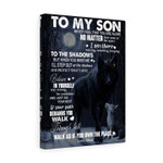 Wolf To My Son Never Feel That You Are Alone Love Mom Canvas