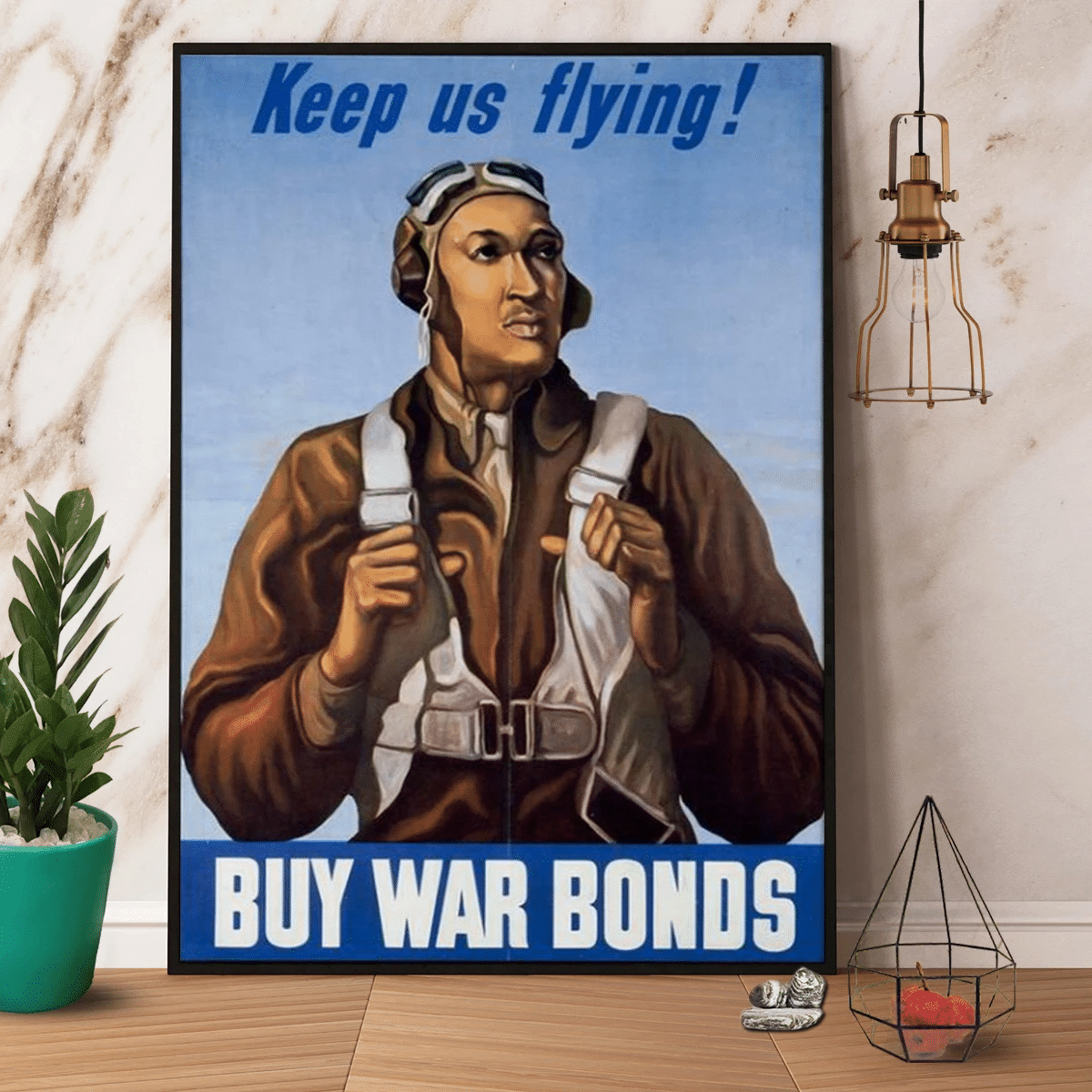 Wwii Propaganda Buy War Bonds Vertical Paper Poster Canvas Wall Decor