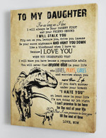 To My Daughter - From Mom - Framed Canvas Gift Md070