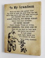To My Grandson - From Grandpa - Canvas Gift Gps003