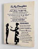 To My Daughter - From Mom - Framed Canvas Gift Md040