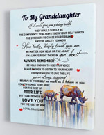 To My Granddaughter - From Grandma - Framed Canvas Gift Gmd061