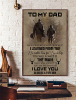 To My Dad I Love You Forever And Always Canvas And Poster Wall Decor Visual Art My Poster Wall Vintage Posters Gift For Dad Fathers Day Gifts