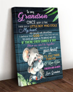 To My Grandson Once Upon A Time Forever Canvas Wall Art Wall Decor Visual Art Gift Family