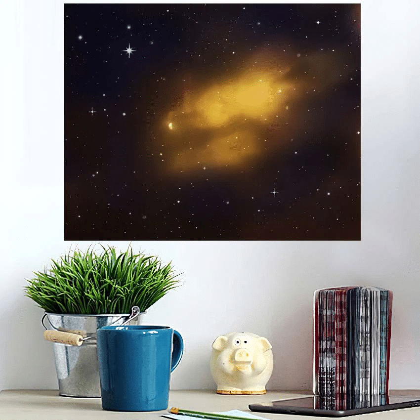 Colorful Night Sky Cloud Stars - Starry Night Sky And Space Poster Art Print