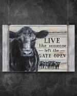 Country Girl Live Like Someone Horizontal Canvas And Poster | Wall Decor Visual Art