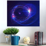Cosmos Galaxy Universe Wallpaper Curves Fractal - Galaxy Sky And Space Poster Art Print