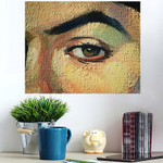 Close Female Face Eye Oil Painting - Paintings Poster Art Print