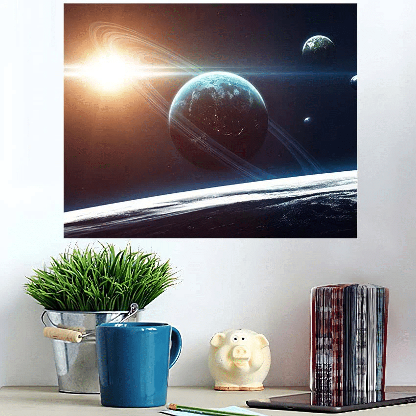 Cosmic Art Science Fiction Wallpaper Beauty 3 - Galaxy Sky And Space Poster Art Print