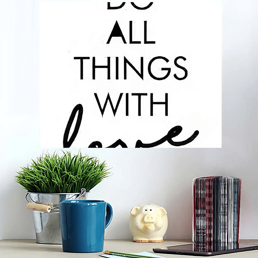 Do All Things Love Quote Print - Quotes Poster Art Print