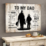 Dad Hunting Lover Canvas And Poster, Canvas Prints, Wall Decor Visual Art Gift Father'S Day
