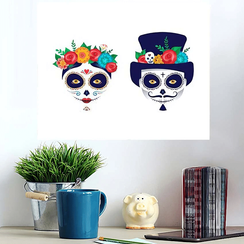 Dia De Los Muertos Day Dead - Skull Poster Art Print