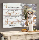 English Bulldog - I Can Feel You In My Heart Canvas And Poster | Wall Decor Visual Art