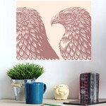 Eagle Head Design Set Hand Drawn - Eagle Animals Poster Art Print