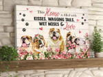 English Bulldog - This Home Is Filled With Love Canvas And Poster | Wall Decor Visual Art