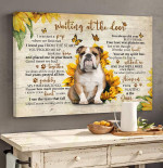 English Bulldog - Waiting At The Door Canvas And Poster | Wall Decor Visual Art
