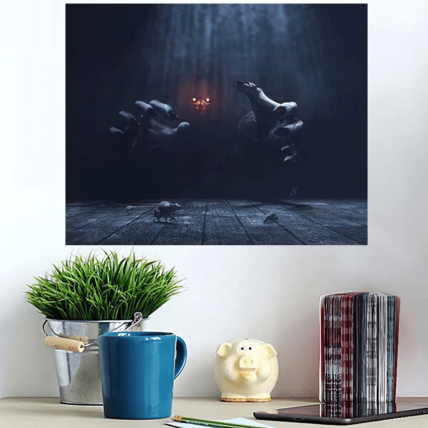 Dwelling Place Has Own Devilmonster Haunted - Fantasy Poster Art Print
