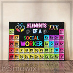 Elements Of A Social Worker Canvas And Poster | Wall Decor