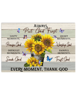 Every Moment Thank God Easter Canvas And Poster | Wall Decor Visual Art