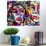 Face Expressions Painting Mysterious Surreal - Abstract Art Poster Art Print