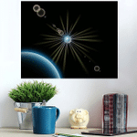 Fantastic Light Phenomena Distant Solar System 3 - Fantastic Poster Art Print