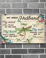 Dragonfly My Angel Husband Horizontal Canvas And Poster | Wall Decor Visual Art
