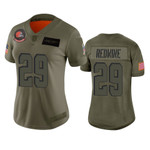 Womens Cleveland Browns Sheldrick Redwine Limited Jersey 2019 Salute to Service
