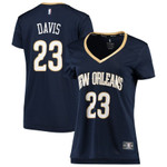 Anthony Davis New Orleans Pelicans Womens Fast Break Jersey Icon Edition Navy 2019