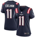 New England Patriots Julian Edelman #11 NFL 2020 New Arrival Black Blue Womens Jersey gifts for fans