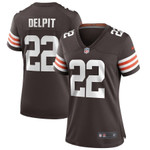 Womens Cleveland Browns Grant Delpit Brown Game Jersey