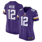 Womens Minnesota Vikings Chad Beebe Purple Game Jersey