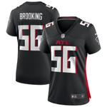 Womens Atlanta Falcons Keith Brooking Black Game Retired Player Jersey