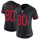 San Francisco 49ers Jerry Rice #80 NFL 2020 Black Womens Jersey