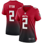 Womens Atlanta Falcons Matt Ryan Red 2nd Alternate Game Jersey