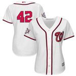 Washington Nationals Majestic Womens 2019 Jackie Robinson Day Official Cool Base Jersey White 2019
