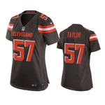 Cleveland Browns Adarius Taylor Game Brown Womens Jersey
