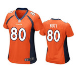 Denver Broncos Jake Butt Game Orange Womens Jersey