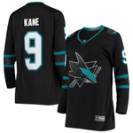 Womens San Jose Sharks Evander Kane Black Alternate Player Jersey gift for San Jose Sharks fans