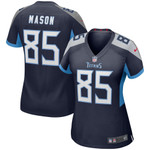 Womens Tennessee Titans Derrick Mason Navy Game Retired Player Jersey Gift for Tennessee Titans fans