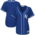 Womens Kansas City Royals Majestic Royal Alternate Cool Base Jersey Gift For Kansas City Royals Fans