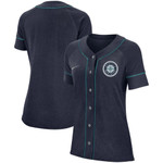 Womens Seattle Mariners Navy Classic Baseball Jersey Gift For Seattle Mariners Fans