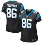Womens Carolina Panthers Colin Thompson Black Game Jersey Gift for Carolina Panthers fans