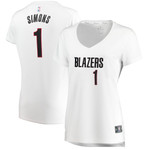 Anfernee Simons Portland Trail Blazers Womens Player Association Edition White Jersey gift for Portland Trail Blazers fans