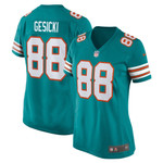 Womens Miami Dolphins Mike Gesicki Aqua Alternate Game Jersey Gift for Miami Dolphins fans