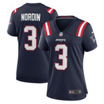 Womens New England Patriots Quinn Nordin Navy Game Jersey Gift for New England Patriots fans