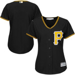 Womens Pittsburgh Pirates Majestic Black Alternate Cool Base Jersey Gift For Pittsburgh Pirates Fans